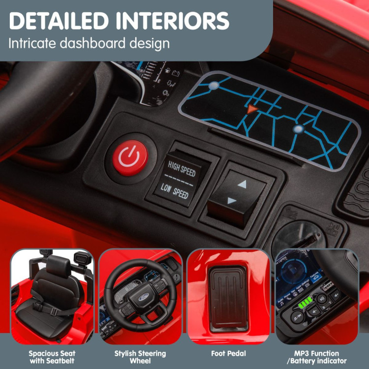 Ford Ranger Electric Kids Ride On Car - Red image 8