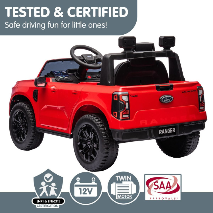 Ford Ranger Electric Kids Ride On Car - Red image 11