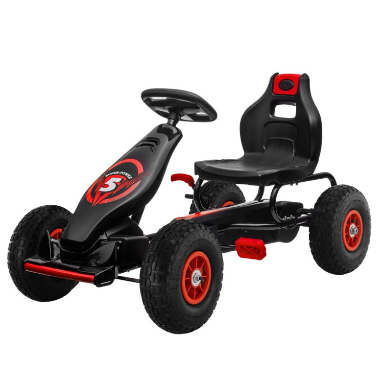 Kahuna G18 Kids Ride On Pedal Powered Go Kart Racing Style - Red