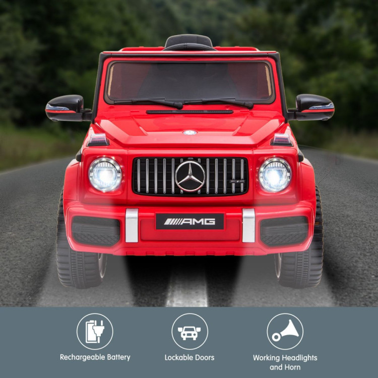Mercedes Benz AMG G63 Licensed Kids Ride On Electric Car Remote Control - Red image 5