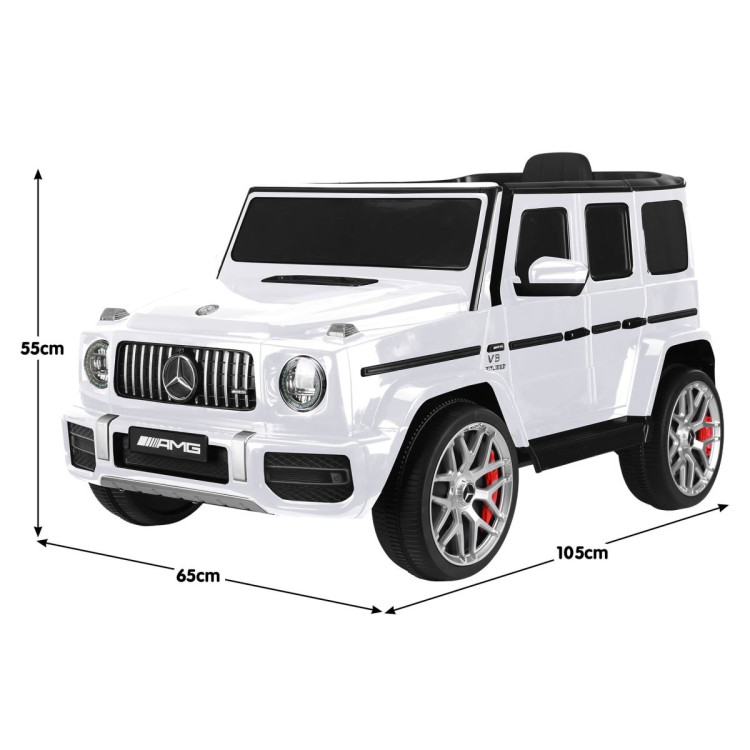 Kahuna Mercedes Benz AMG G63 Kids Electric Ride On Car w/ Remote Control - White image 3