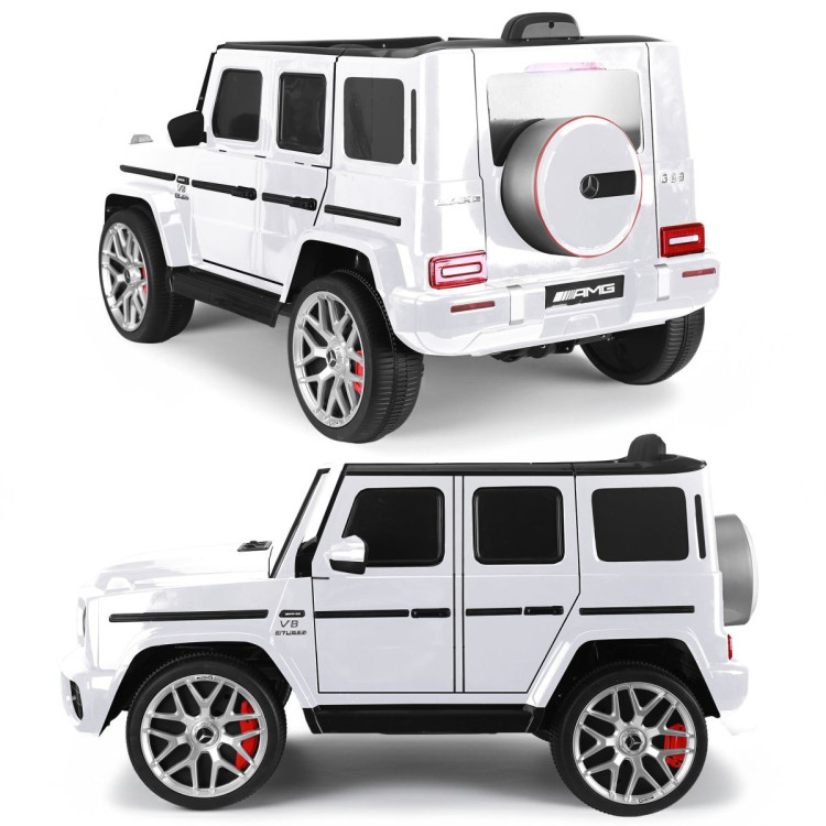 Kahuna Mercedes Benz AMG G63 Kids Electric Ride On Car w/ Remote Control - White image 4