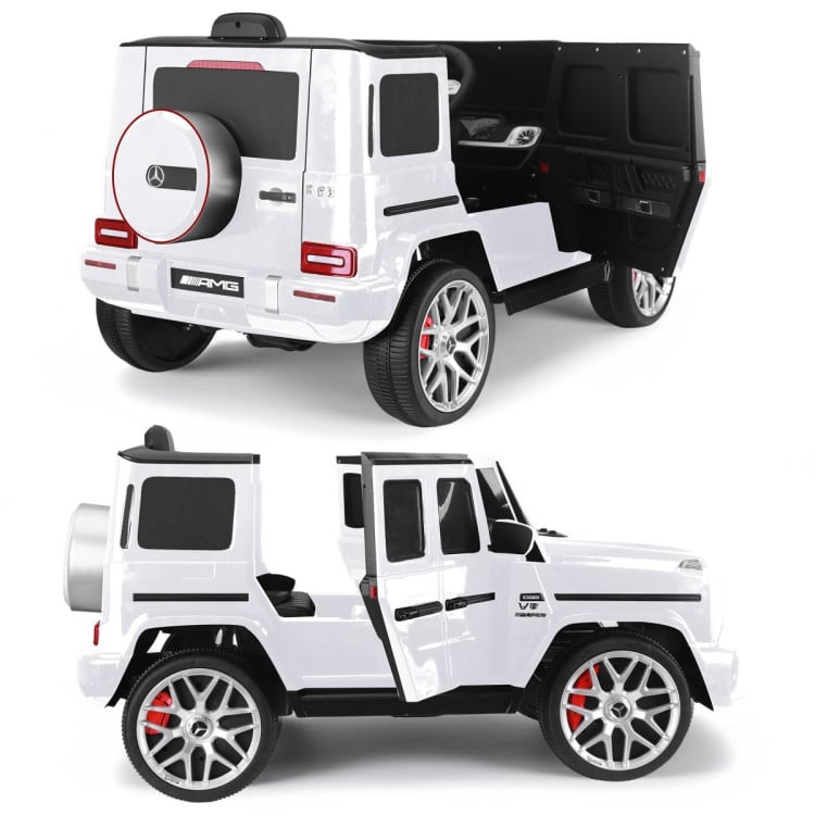 Kahuna Mercedes Benz AMG G63 Kids Electric Ride On Car w/ Remote Control - White image 5