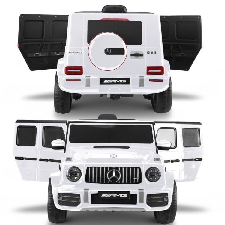 Kahuna Mercedes Benz AMG G63 Kids Electric Ride On Car w/ Remote Control - White image 6