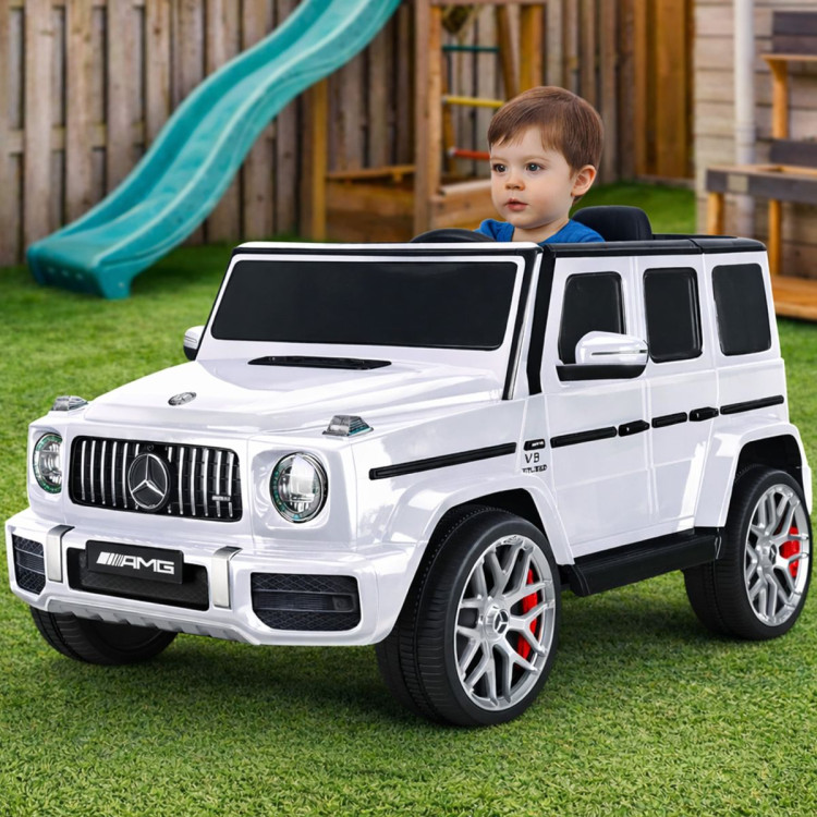 Kahuna Mercedes Benz AMG G63 Kids Electric Ride On Car w/ Remote Control - White image 15