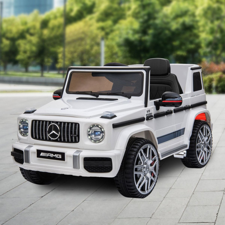 Mercedes Benz AMG G63 Licensed Kids Ride On Electric Car Remote Control - White image 11