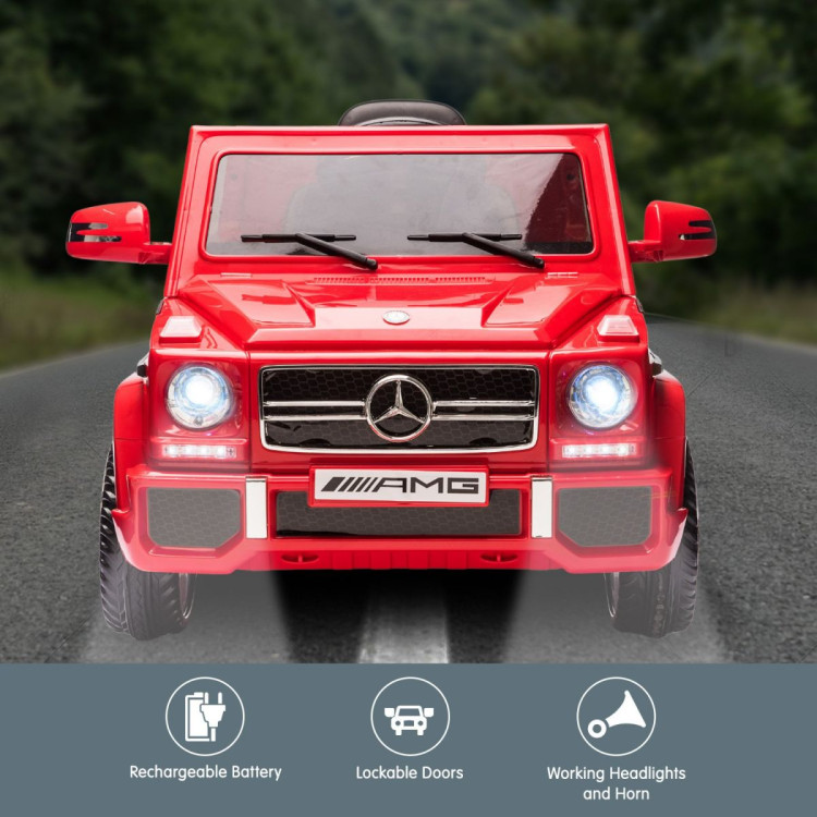 Mercedes Benz AMG G65 Licensed Kids Ride On Electric Car with RC - Red image 6