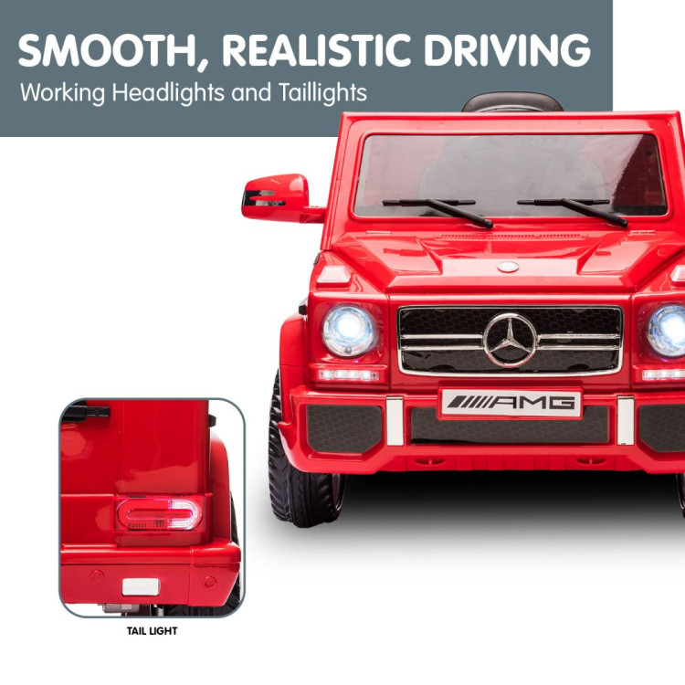 Mercedes Benz AMG G65 Licensed Kids Ride On Electric Car with RC - Red image 12