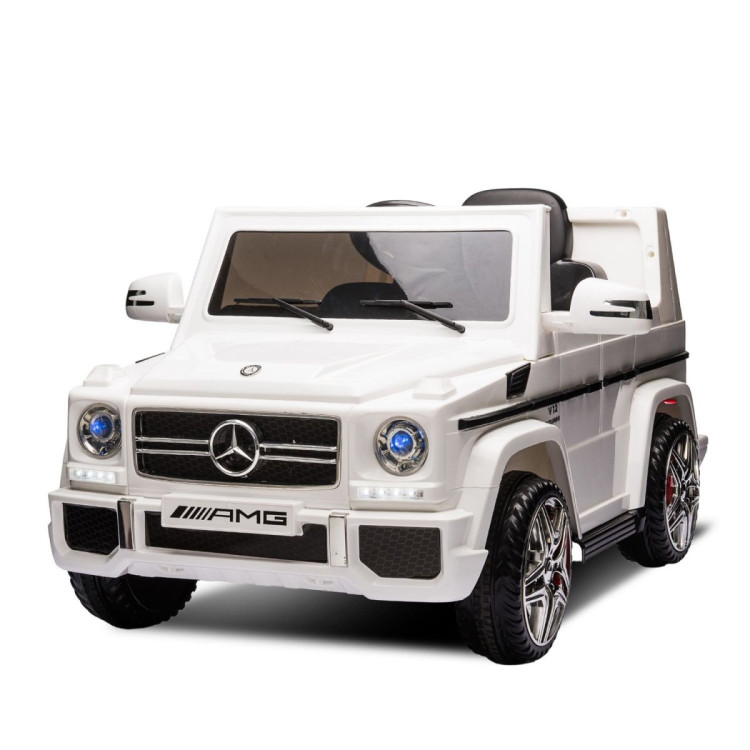Mercedes Benz AMG G65 Licensed Kids Ride On Electric Car Remote Control - White image 2