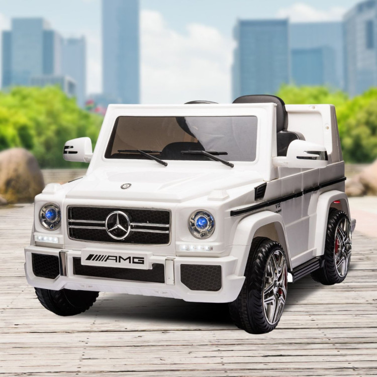 Mercedes Benz AMG G65 Licensed Kids Ride On Electric Car Remote Control - White image 11