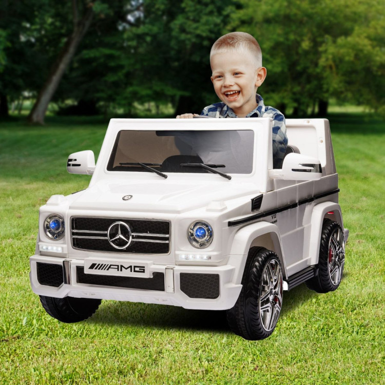 Mercedes Benz AMG G65 Licensed Kids Ride On Electric Car Remote Control - White image 12
