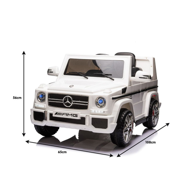 Mercedes Benz AMG G65 Licensed Kids Ride On Electric Car Remote Control - White image 10