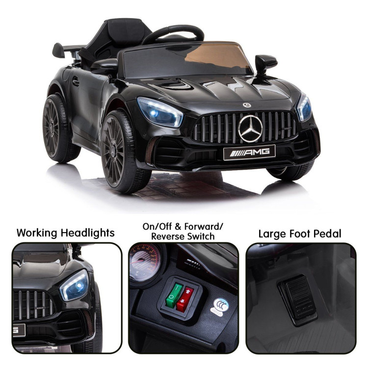 Mercedes Benz Licensed Kids Electric Ride On Car Remote Control Black image 4