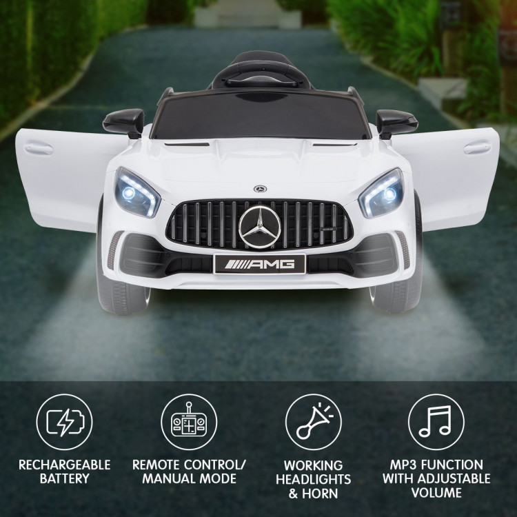 Mercedes Benz Licensed Kids Electric Ride On Car Remote Control White image 13