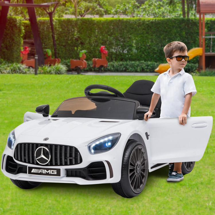 Mercedes Benz Licensed Kids Electric Ride On Car Remote Control White image 3