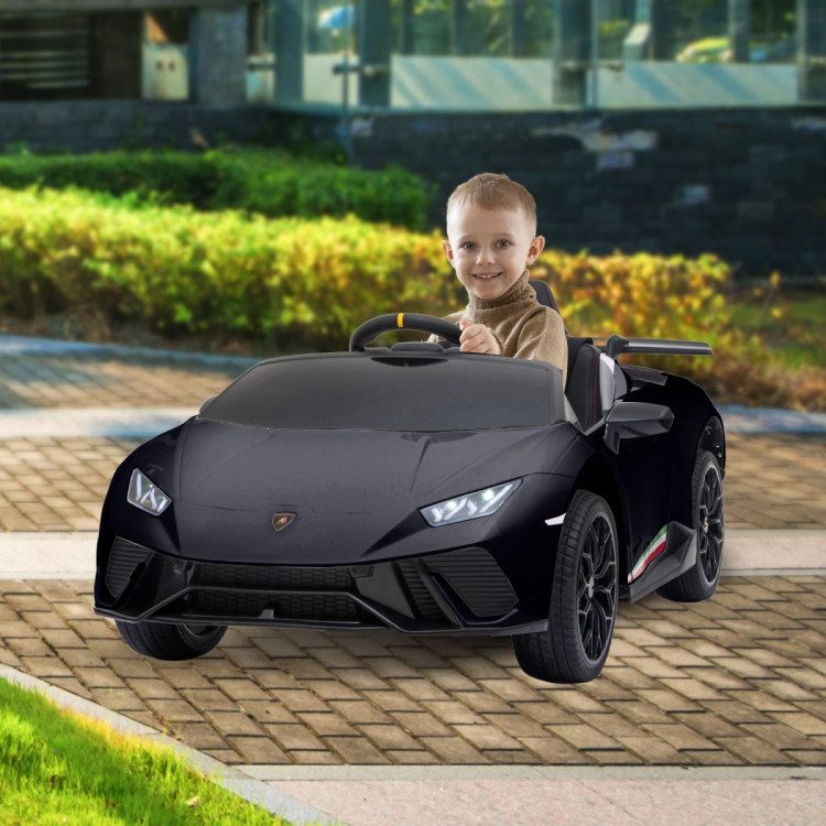 Lamborghini Performante Kids Electric Ride On Car Remote Control - Black image 13