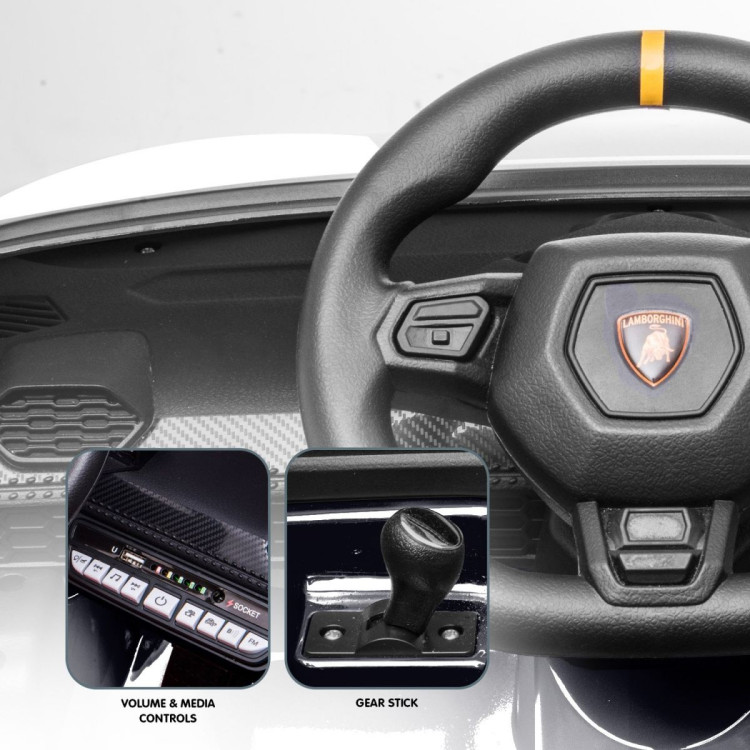 Lamborghini Performante Kids Electric Ride On Car Remote Control - Black image 6