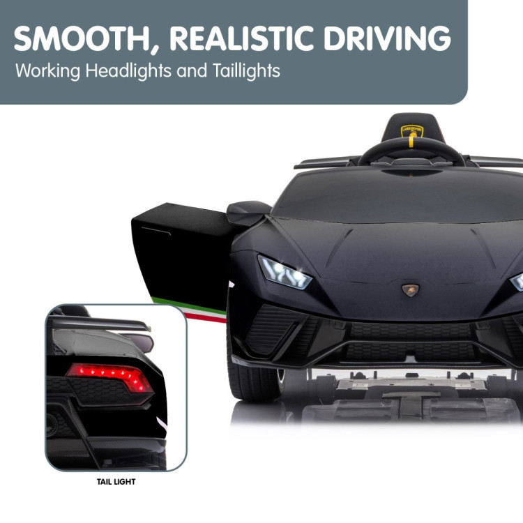 Lamborghini Performante Kids Electric Ride On Car Remote Control - Black image 9