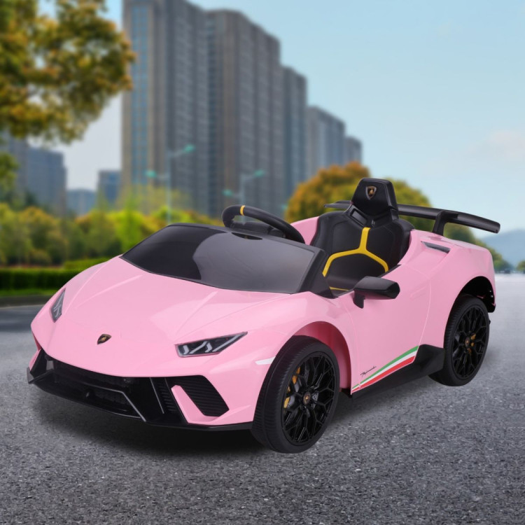 Lamborghini Performante Kids Electric Ride On Car Remote Control by Kahuna - Pink image 13