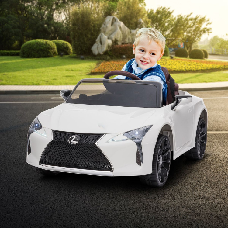Authorised Lexus LC 500 Kids Electric Ride On Car - White image 11