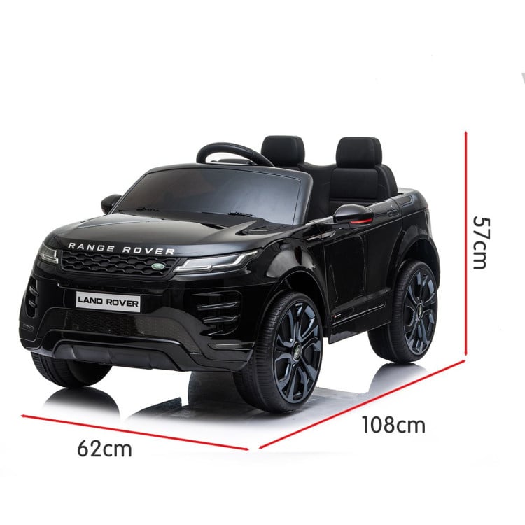 Land Rover Licensed Kids Electric Ride On Car Remote Control - Black image 4