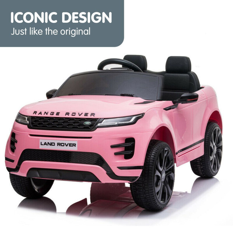 Land Rover Licensed Kids Electric Ride On Car Remote Control - Pink image 6