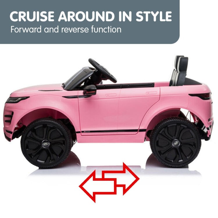 Land Rover Licensed Kids Electric Ride On Car Remote Control - Pink image 7