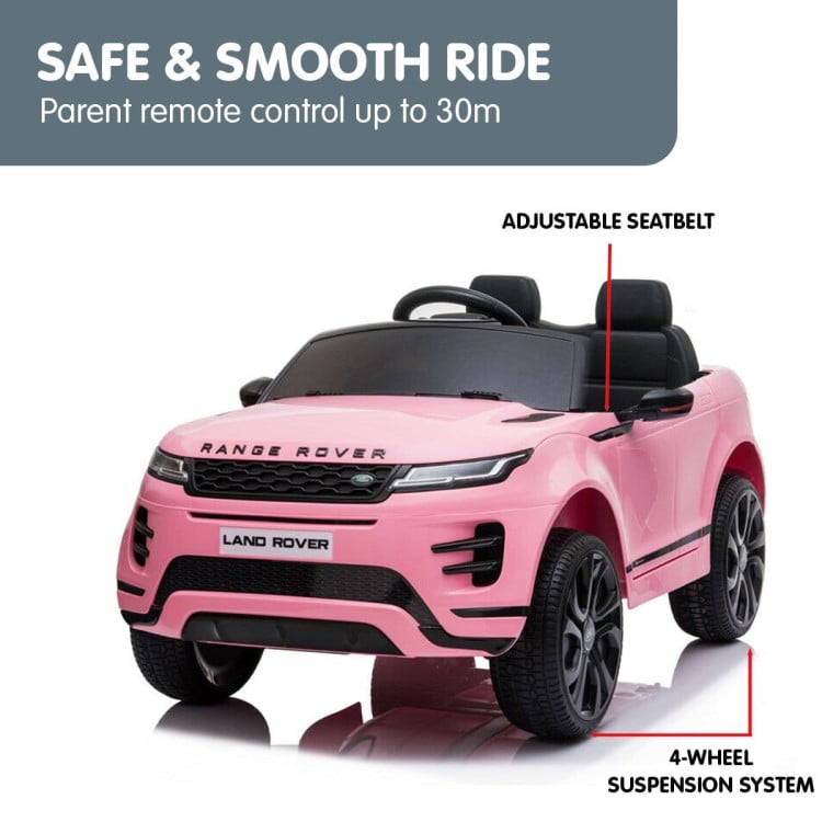 Kahuna Land Rover Licensed Kids Electric Ride On Car Remote Control - Pink image 6