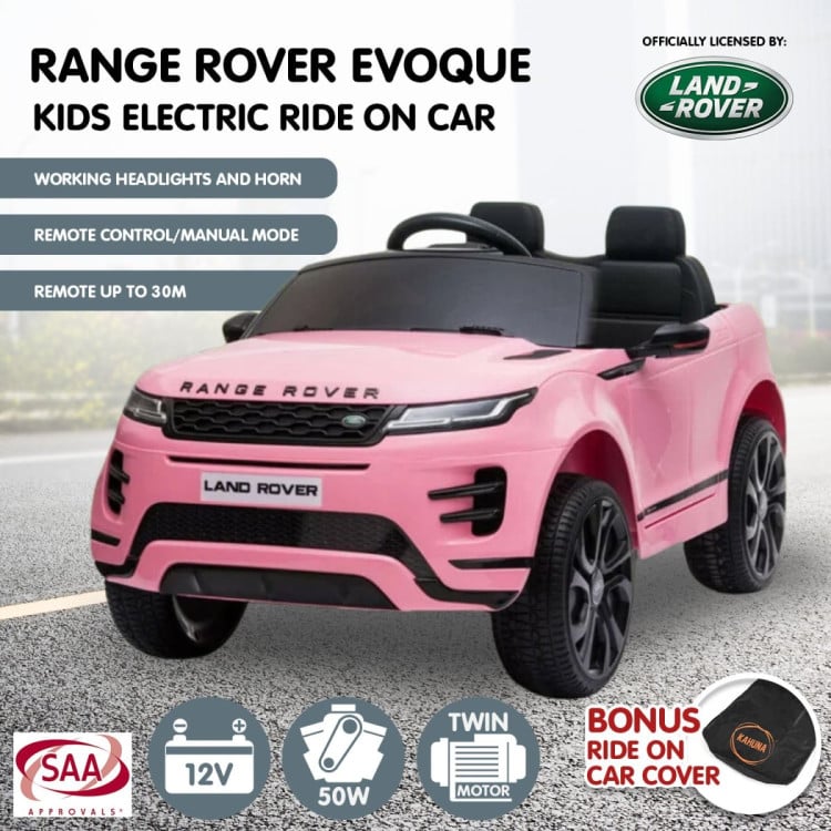 Kahuna Land Rover Licensed Kids Electric Ride On Car Remote Control - Pink image 14