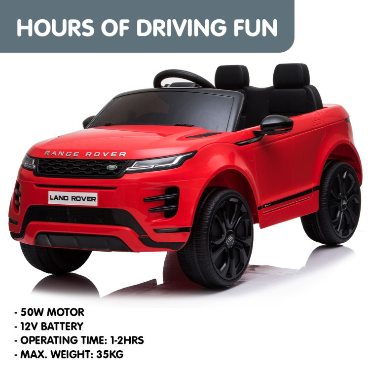 Land Rover Licensed Kids Electric Ride On Car Remote Control - Red image 10