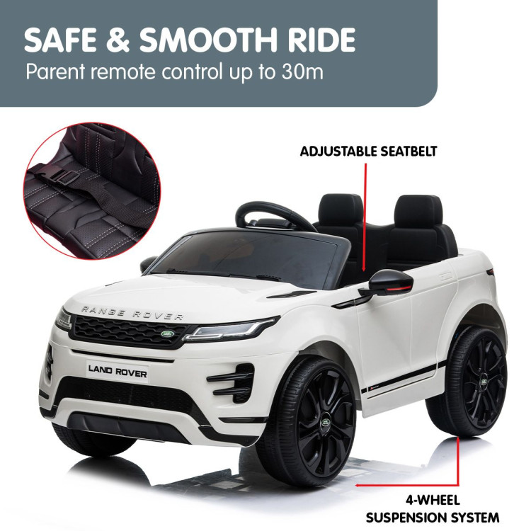Land Rover Licensed Kids Electric Ride On Car Remote Control - White image 11