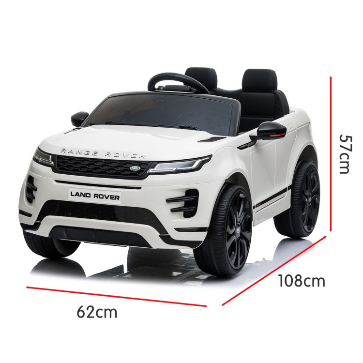 Land Rover Licensed Kids Electric Ride On Car Remote Control - White image 5