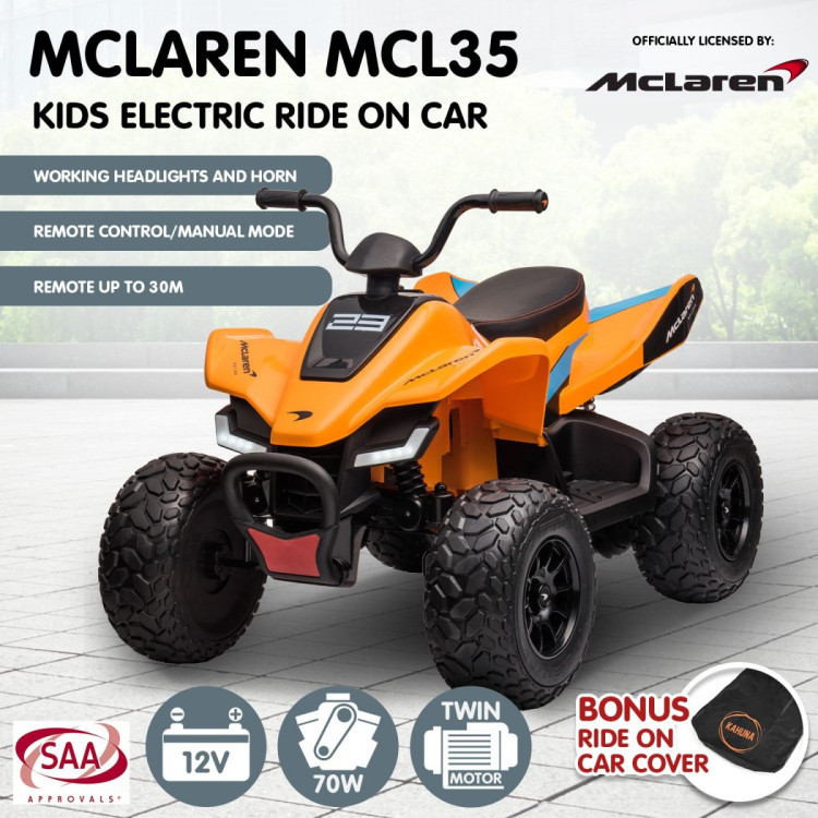 MCL35 McLaren Electric Ride On Car - Orange image 3
