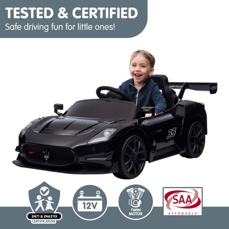 Kahuna Maserati MC20 GT2 Licensed Electric Kids Ride On Race Car - Black image 9