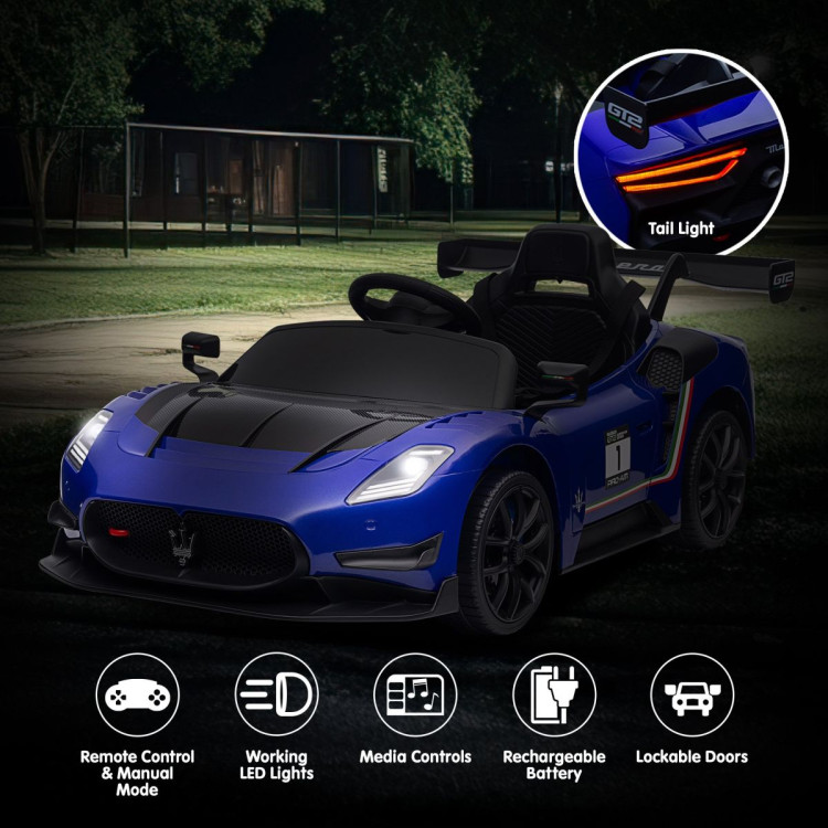 Kahuna Maserati MC20 GT2 Licensed Electric Kids Ride On Race Car - Blue image 6