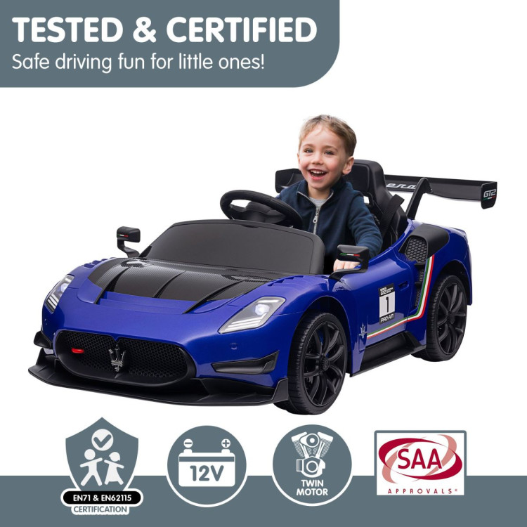 Kahuna Maserati MC20 GT2 Licensed Electric Kids Ride On Race Car - Blue image 9