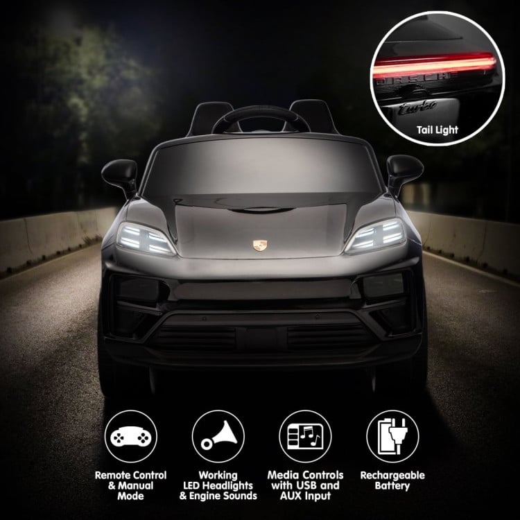 Kahuna Black Porsche Macan Turbo EV Kids Ride On Car 12V Electric Car image 5