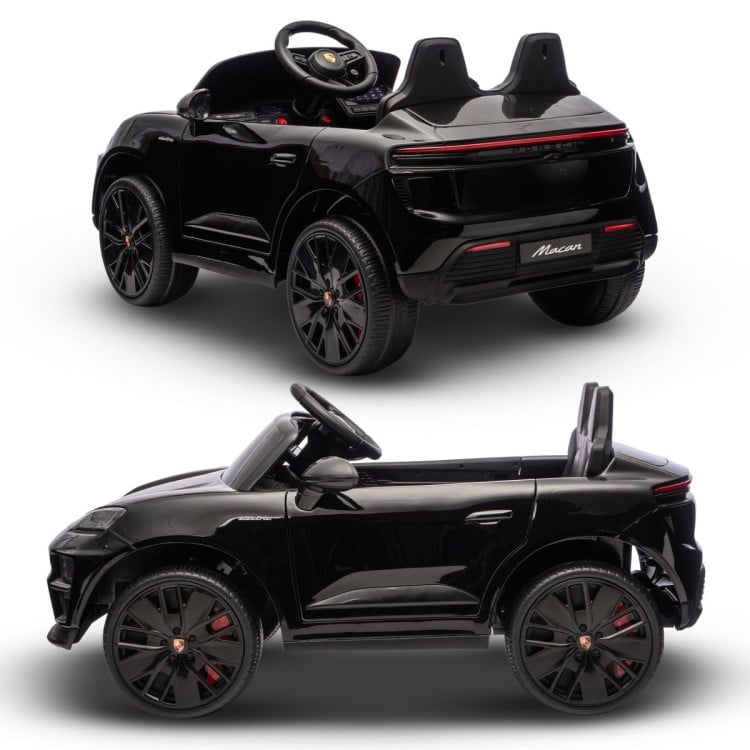 Kahuna Black Porsche Macan Turbo EV Kids Ride On Car 12V Electric Car image 14
