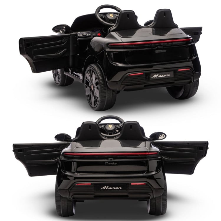 Kahuna Black Porsche Macan Turbo EV Kids Ride On Car 12V Electric Car image 15