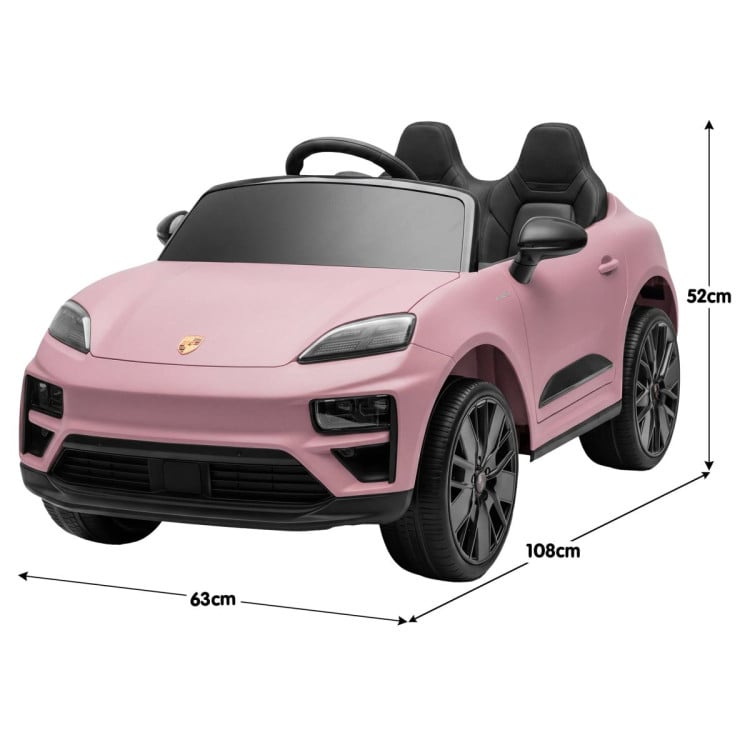 Kahuna Pink Porsche Macan Turbo EV Kids Ride On Car 12V Electric Car image 4