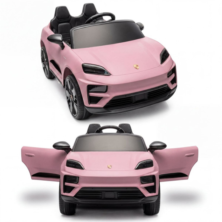 Kahuna Pink Porsche Macan Turbo EV Kids Ride On Car 12V Electric Car image 16