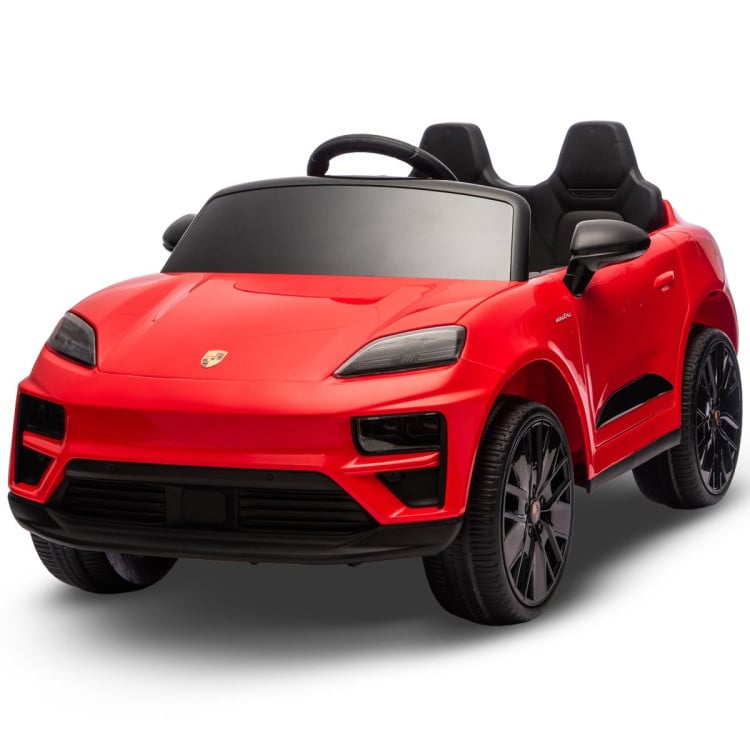 Kahuna Red Porsche Macan Turbo EV Kids Ride On Car 12V Electric Car image 3