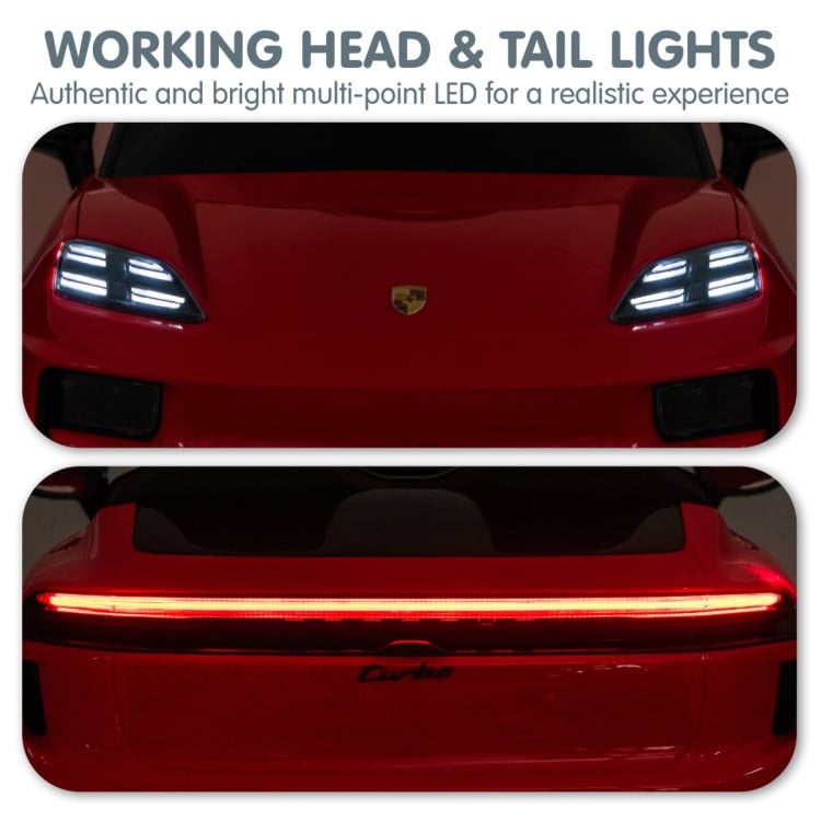 Kahuna Red Porsche Macan Turbo EV Kids Ride On Car 12V Electric Car image 11