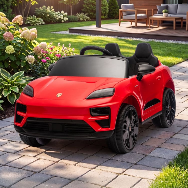 Kahuna Red Porsche Macan Turbo EV Kids Ride On Car 12V Electric Car image 12