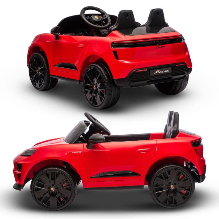 Kahuna Red Porsche Macan Turbo EV Kids Ride On Car 12V Electric Car image 14