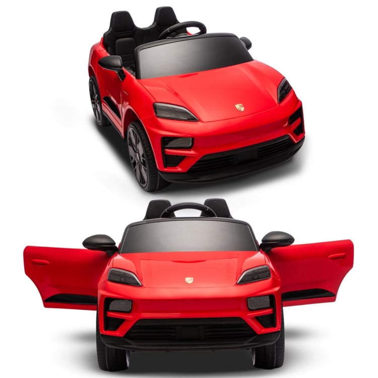 Kahuna Red Porsche Macan Turbo EV Kids Ride On Car 12V Electric Car image 16