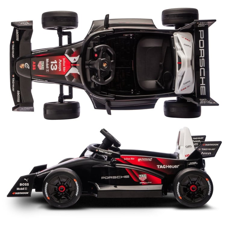 Kahuna Porsche Formula E Kids Electric Ride On Car Remote Control 60W Dual Motors MP3 Player Suspension & Seat Belt image 4