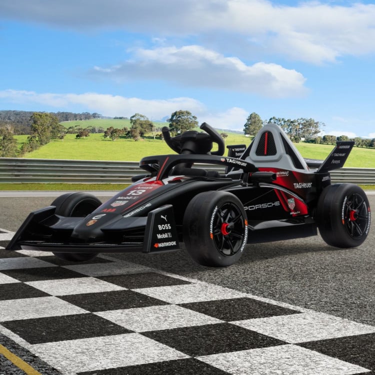 Kahuna Porsche Formula E Kids Electric Ride On Car Remote Control 60W Dual Motors MP3 Player Suspension & Seat Belt image 13