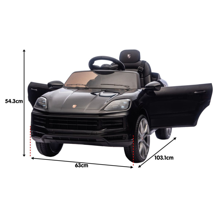 Kahuna Porsche Cayenne E Hybrid Coupe Licensed Kids Electric Ride On Car w/Remote Control 50W Dual Motors Speed Settings image 4
