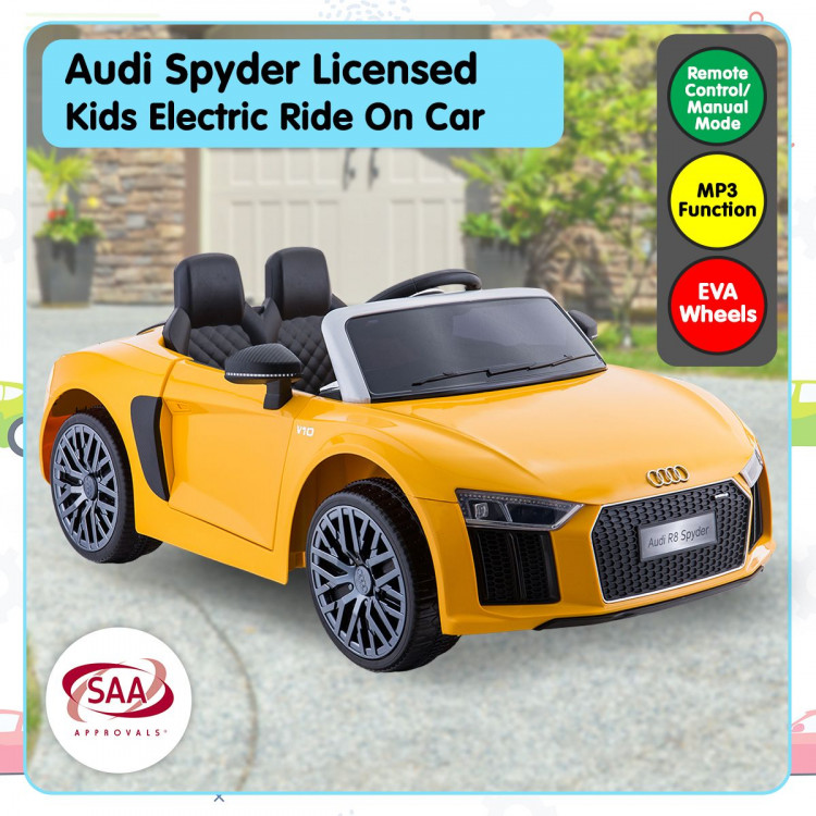 R8 Spyder Audi Licensed Kids Electric Ride On Car Remote Control YL image 3